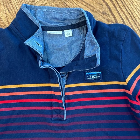 Women’s L.L. Bean Henley Quarter Button Long Sleeve Shirt. Size Small. - Picture 8 of 11